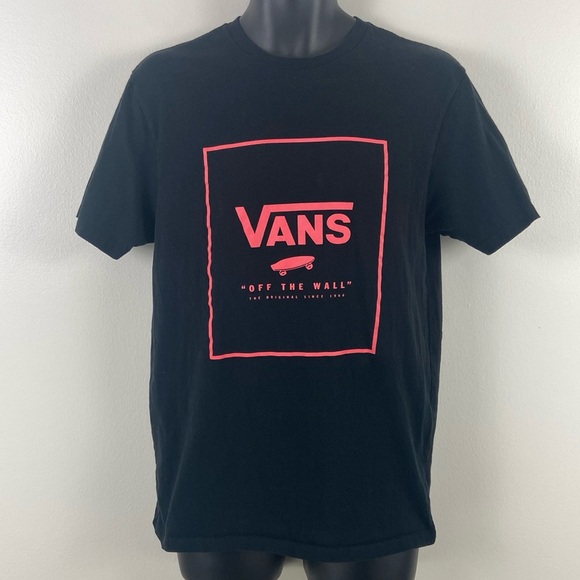 Vans Other - ✨3/$25✨ Vans Slim Fit Pink and Black Graphic Tee - M